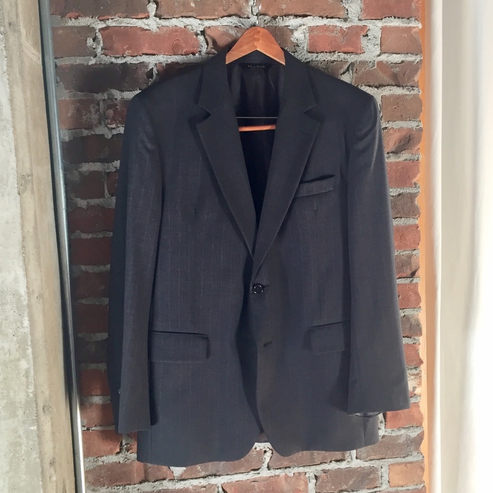 JoS A Bank Executive Suit-Dark Gray Pinstripe.